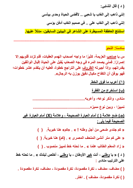 مراجعة عرب تانية اعدادي4